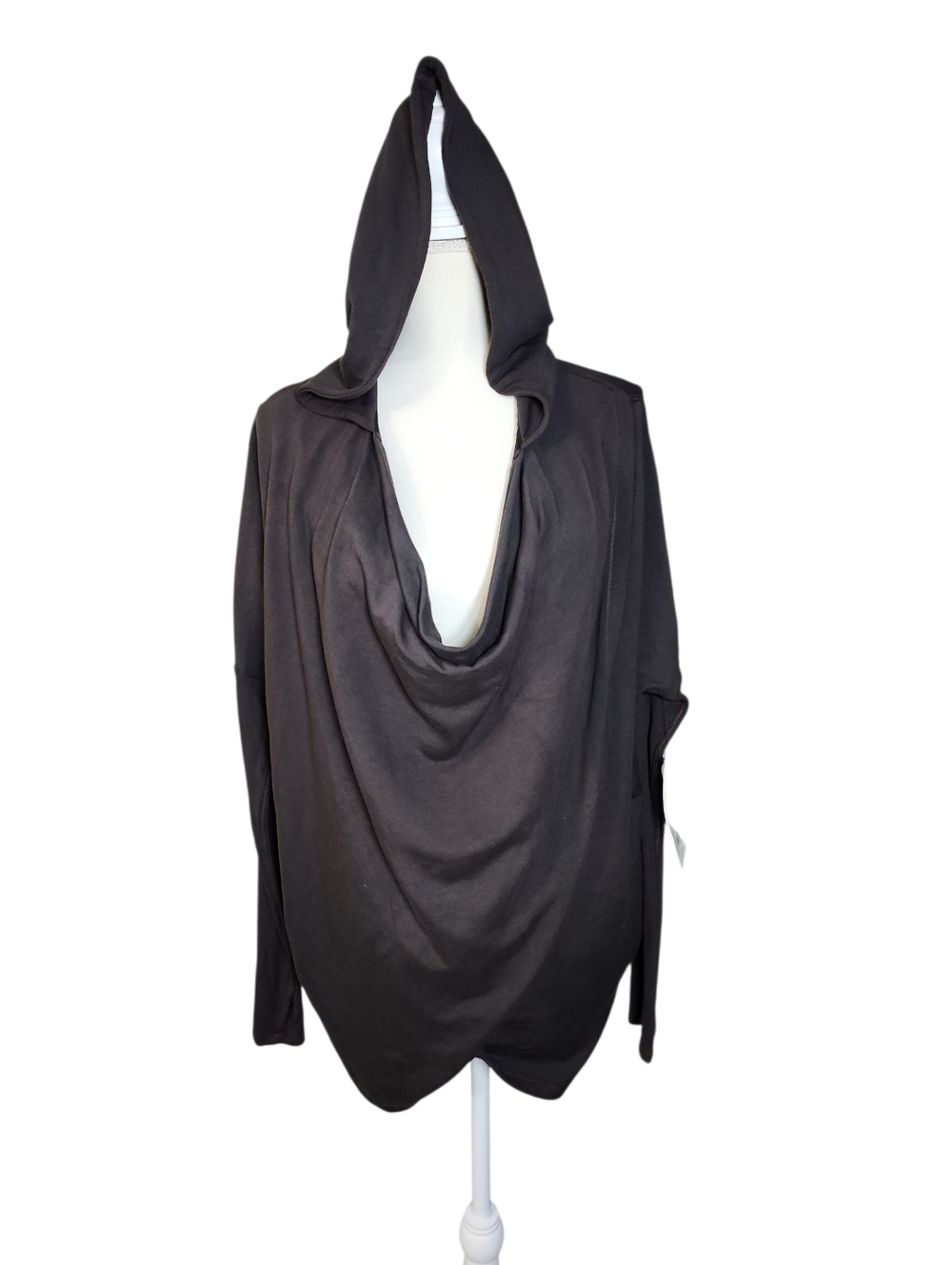 Athleta Purana Wrap Sweatshirt Black Nwt Size Medium‎